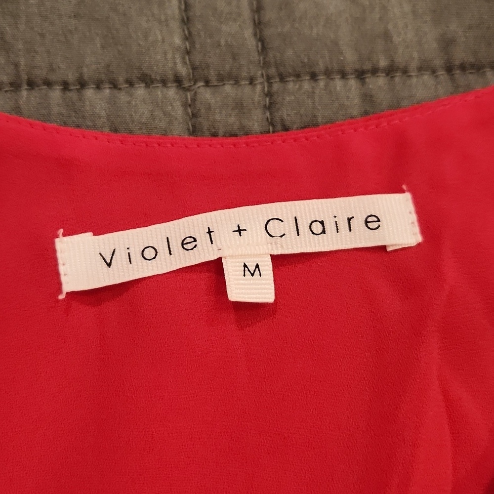 Violet & Claire Sleeveless Vibrant Pink Blouse Size M, New Without Tags! - Picture 2 of 8